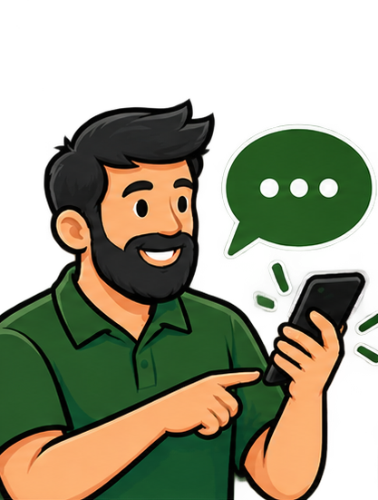 Northmont team member texting a project update